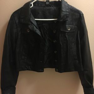 Rue 21 Black Pleather Jacket